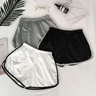 Шорты женские повседневные эластичные, простые узкие облегающие пляжные в стиле пэчворк для фитнеса и тренировок, летние