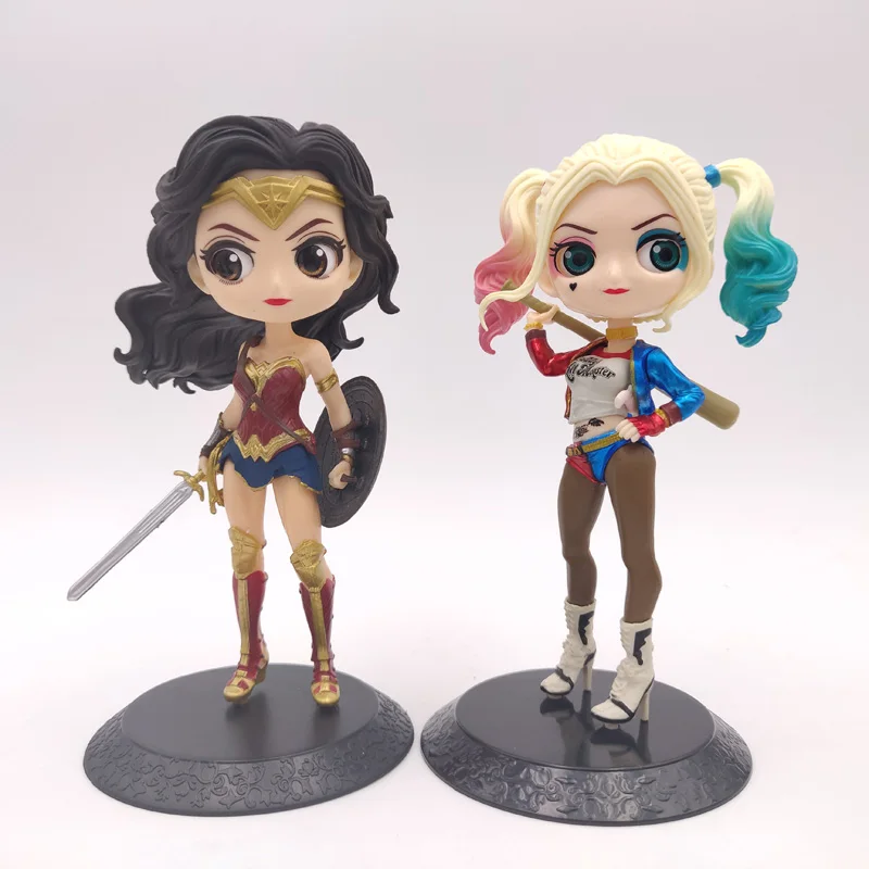 14 см Qposket Харли Квинн Джокер Акция Фигурки игрушки мультфильм супердевушка Чудо