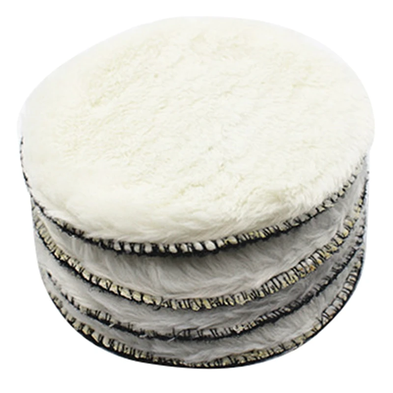 

New 20Pcs 125Mm Car Polishing Pad 5 Inch Polish Waxing Pads Fiber Polisher Bonnet Car Paint Care