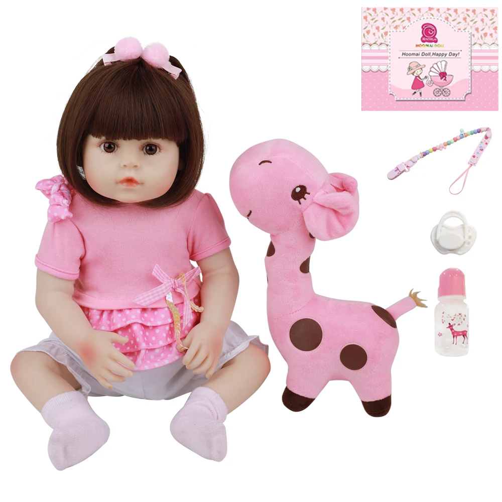 Кукла младенец Реалистичная силиконовая 18 дюймов 48 см|Игровые фигурки и