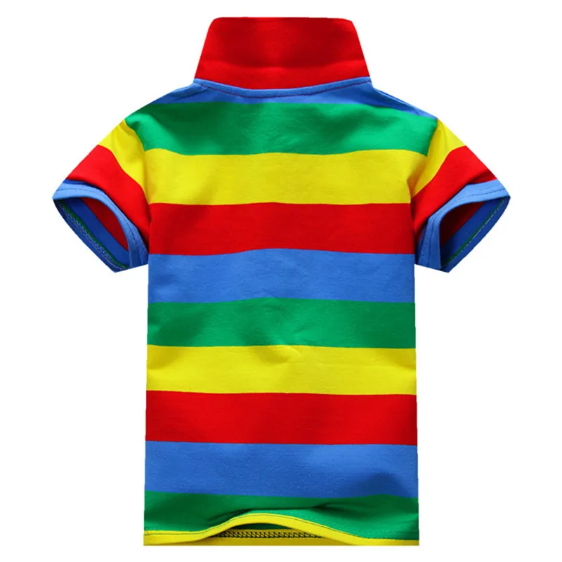 Jargazol рубашки для мальчиков Цвет в полоску с короткими рукавами летний топ