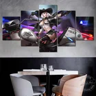 Overwatch без рамки игровой постер OW Ashe Настенная картина сексуальная девушка ездить на мотоцикле Картина на холсте домашний декор настенное искусство подарок на день рождения