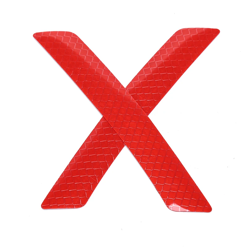 

1Pair 13*3cm Reflective Warning Strip Tape Car Bumper Reflective Strips Secure Reflector Stickers Decals Car Styling