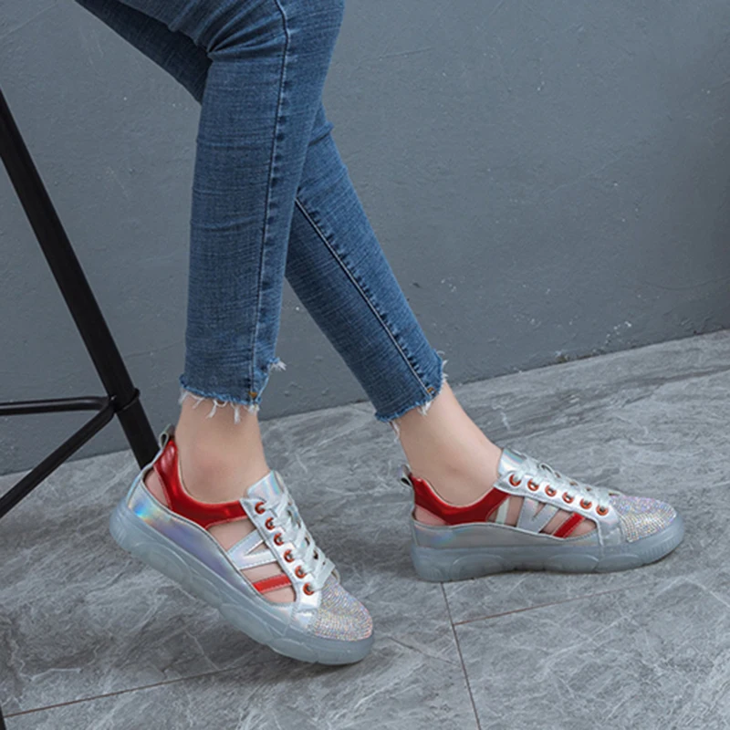 Rimocy/2019 г. Летние открытые сандалии с лазером женская обувь на плоской подошве со