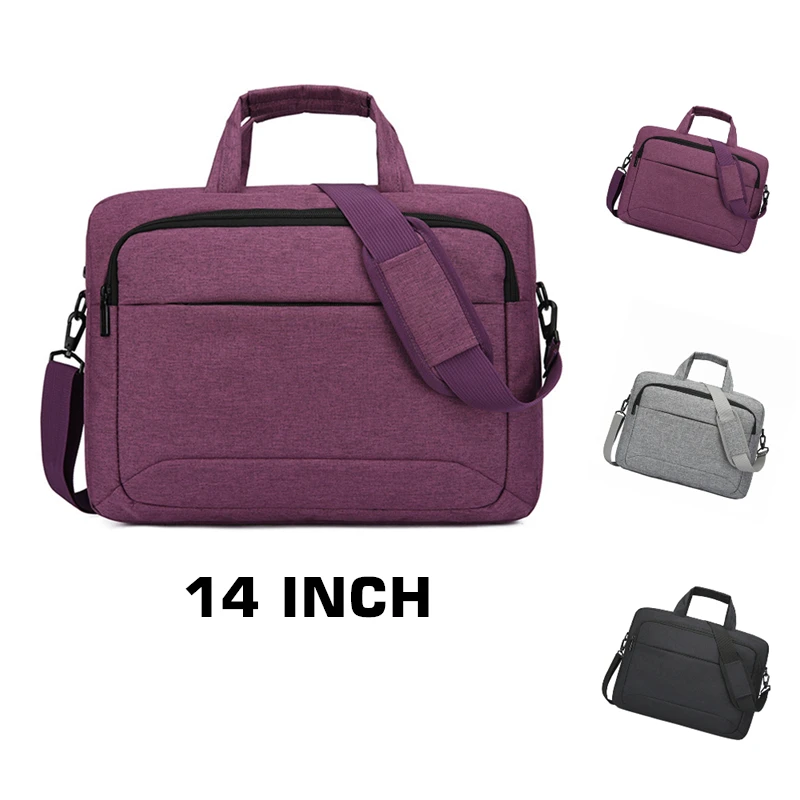 Нейлоновый мужской и женский портфель сумка для ноутбука 13 14 дюймов фиолетовая