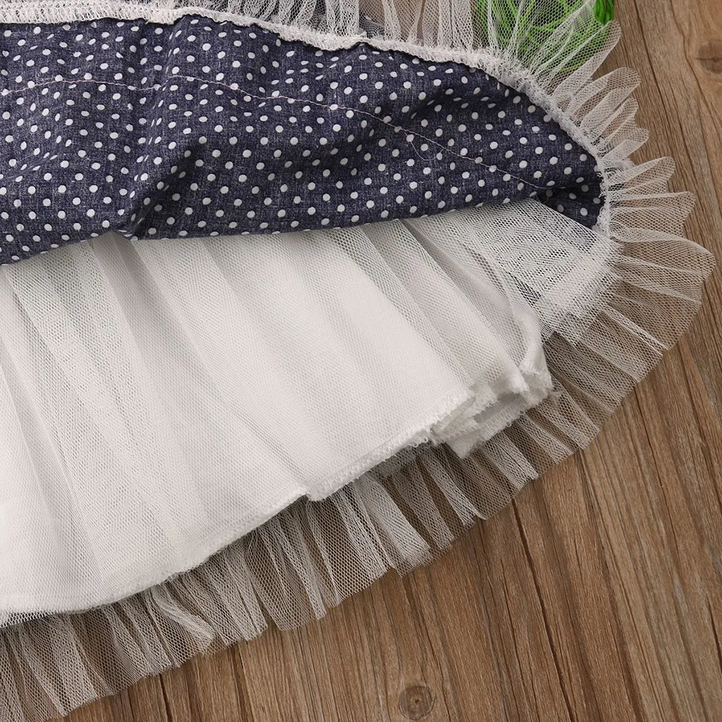 

Baby Girl Dress Children Kids Baby Girls Sleeveless Bow-knot Wave Print Princess Vest Dress Girl Cute Dress Summer Dress