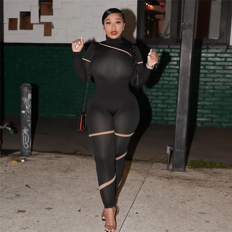 

Женский сетчатый костюм в полоску, облегающий топ в стиле панк с ложным воротником и полосатыми вставками + уличные спортивные женские брюк...