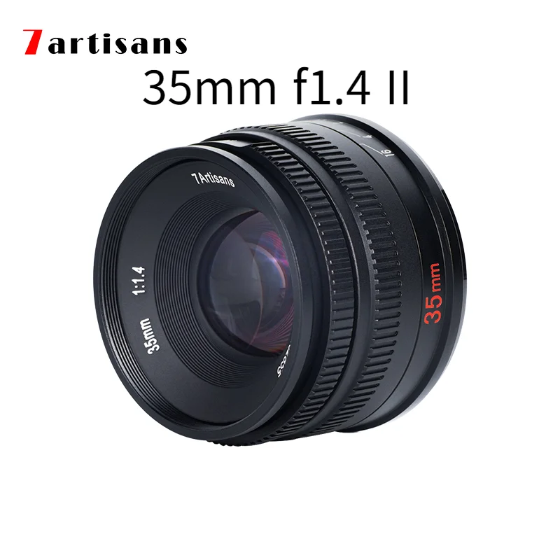 

Объектив 7 artisans 35 мм f1.4 II Aps-C Prime для Sony E Mount A6600 6500/fuji Xf/canon Eos-M M50 /m4/3Mount/nikon Z Camera