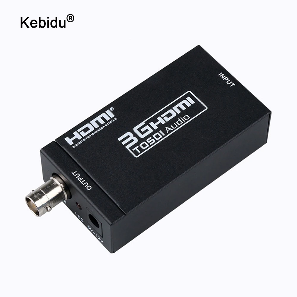 Kebidu 1080P MINI 3G коаксиальный аудио выход Переходник HDMI совместимый к SDI