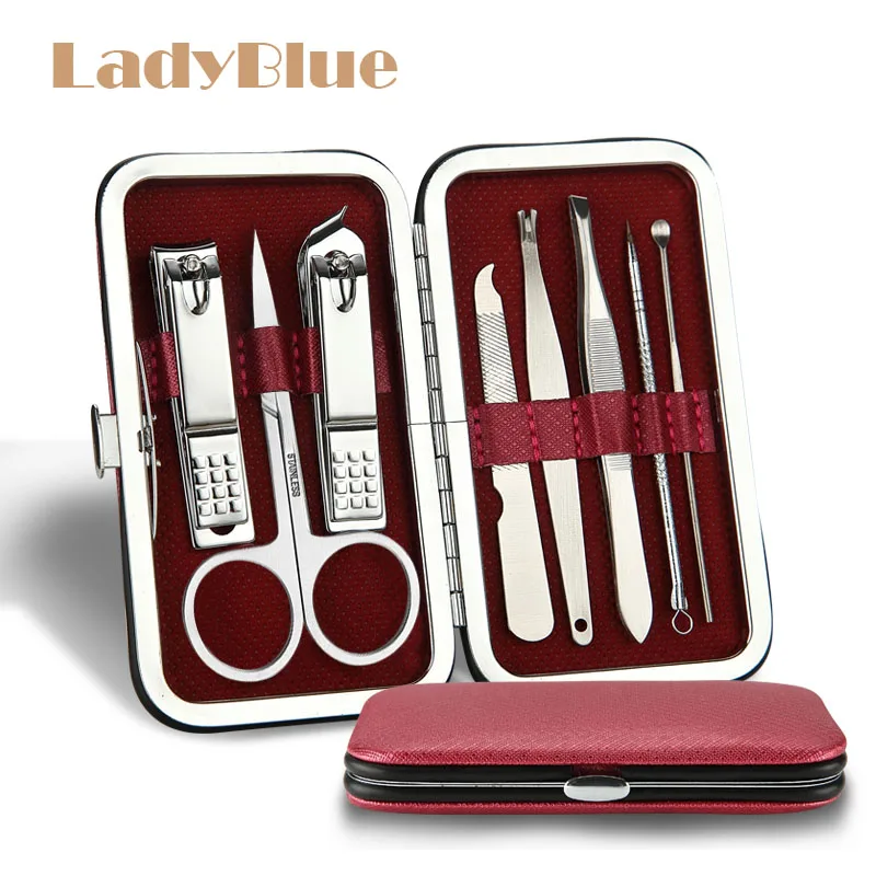 8 шт./компл. из нержавеющей стали набор для наращивания ногтей маникюр педикюр Art