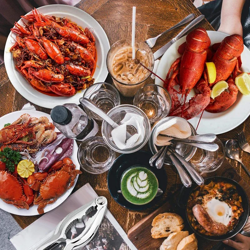 

Crab Crackers and Tools, 16 Pieces Lobster Crackers Crab Crackers Sets Seafood Tools Set Nut Crackers Tools