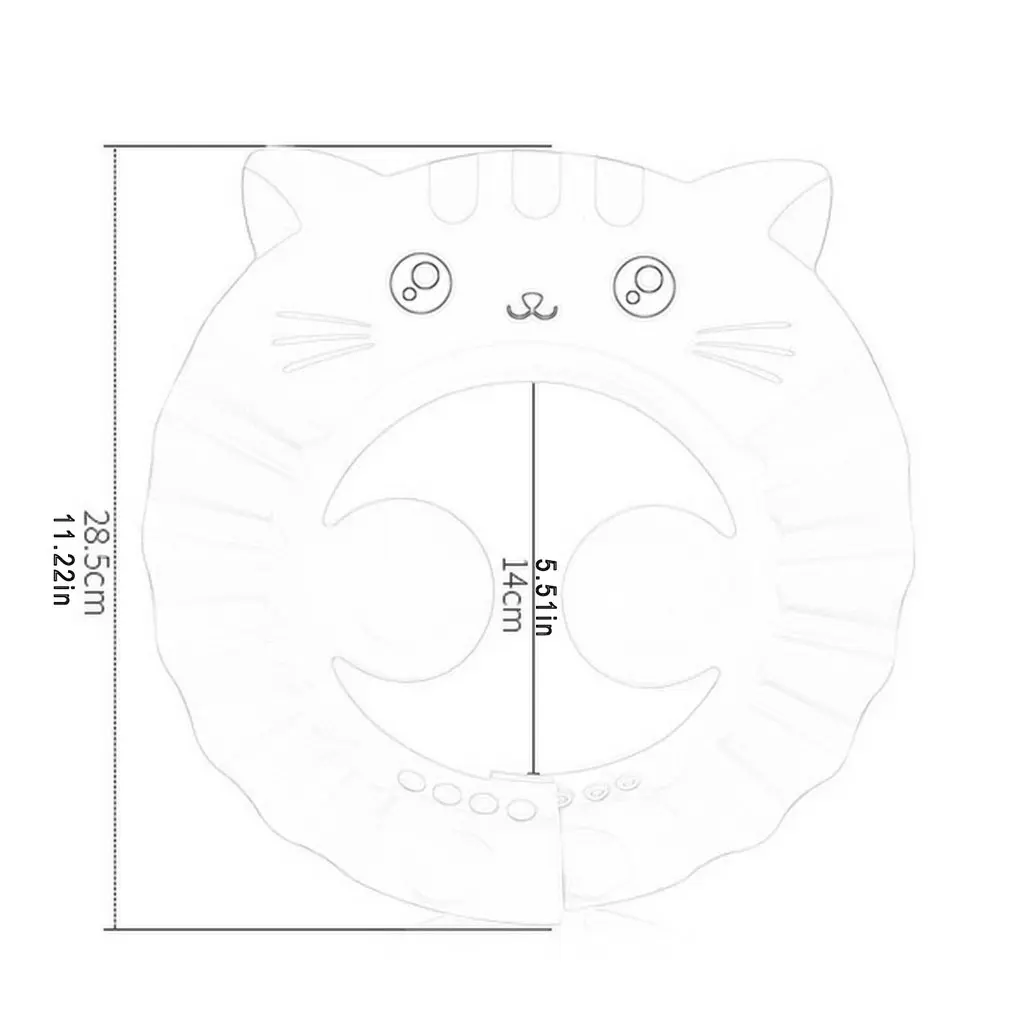 

Shower Cap Adjustable Hair Wash Hat for Newborn Infant Ear Protection Children Kids Shampoo Shield Bath Head Cover