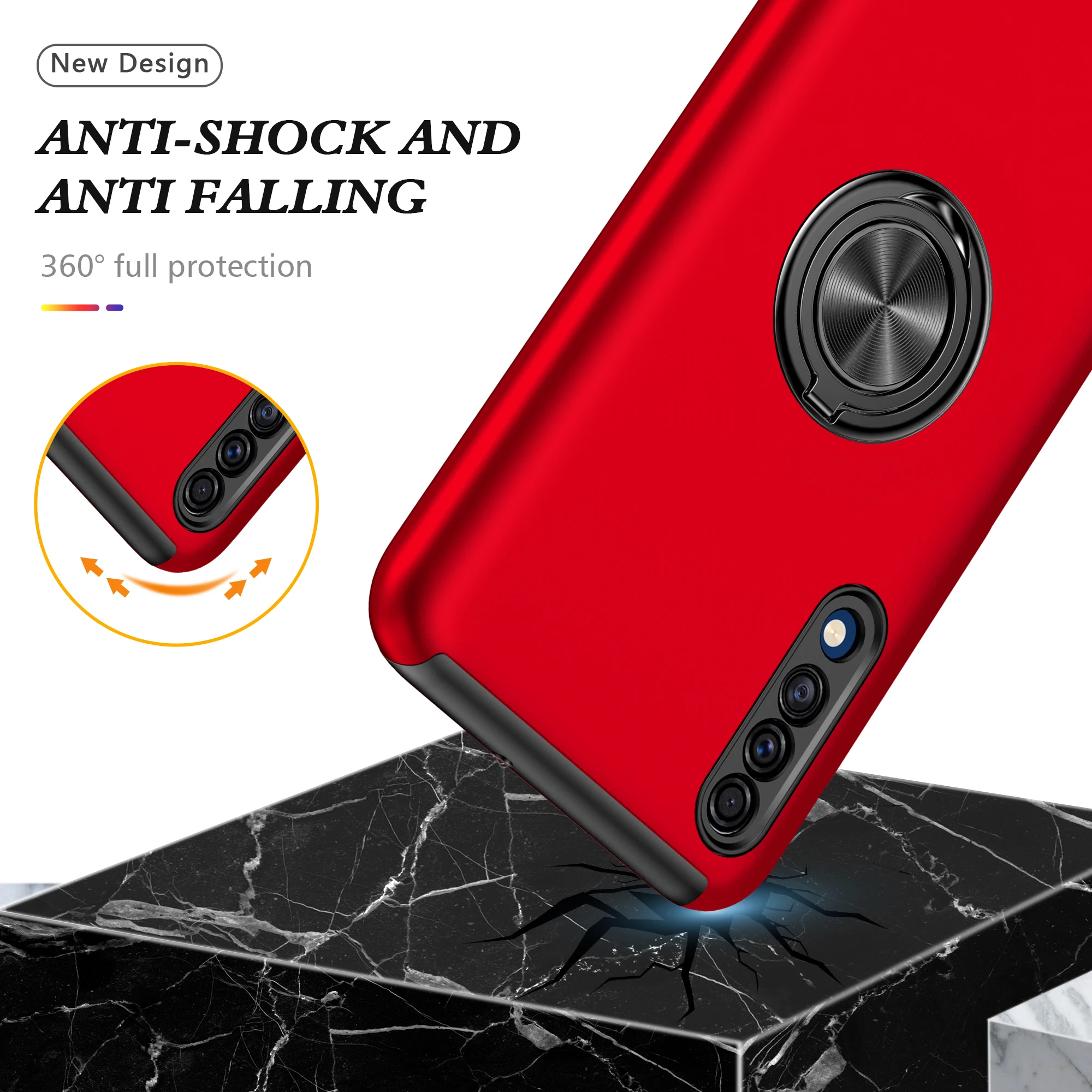 

Case For Samsung A10 A20 A30 A12 A32 A42 A51 A71 A72 M51 S21 S20FE 4G 5G Plus Silicone Magnetic Car Ring Holder Phone Cover