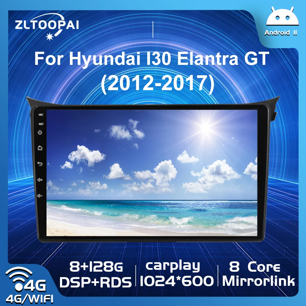 

Zltoopai Android 11 Auto Radio For Hyundai I30 Elantra GT 2011-2017 Car Multimedia Player GPS Navigation Head Unit Player