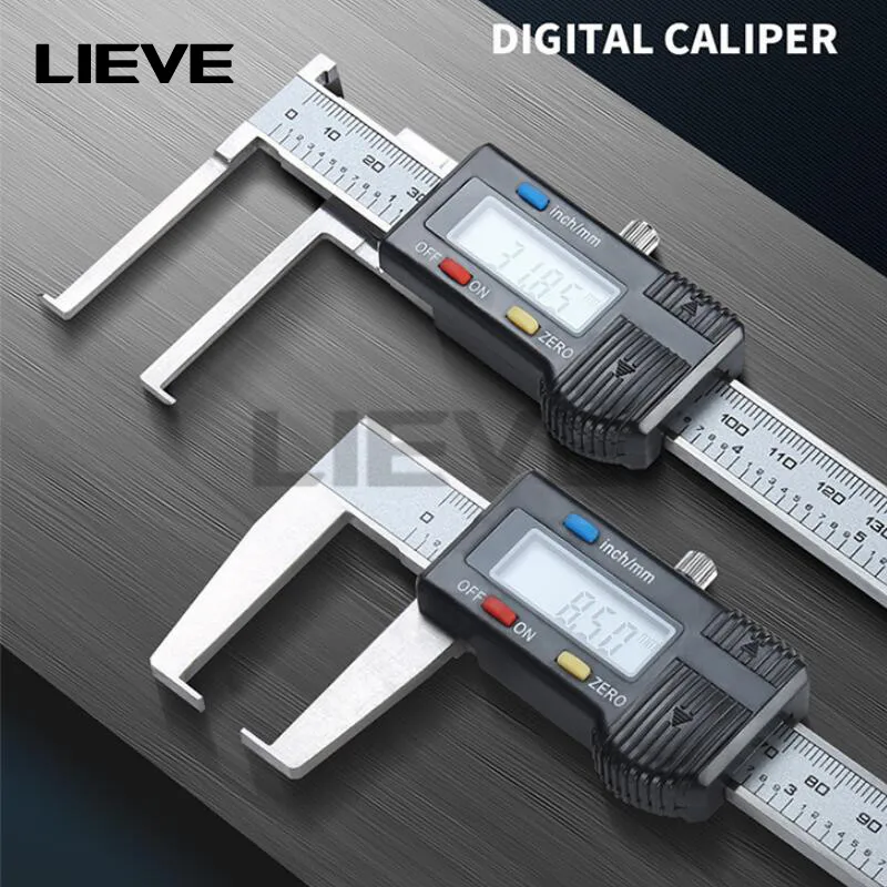 10-150mm/14-200MM/25-500MM Inside Groove digital Caliper With Knief Edge electronic inside groove vernier caliper measuring tool