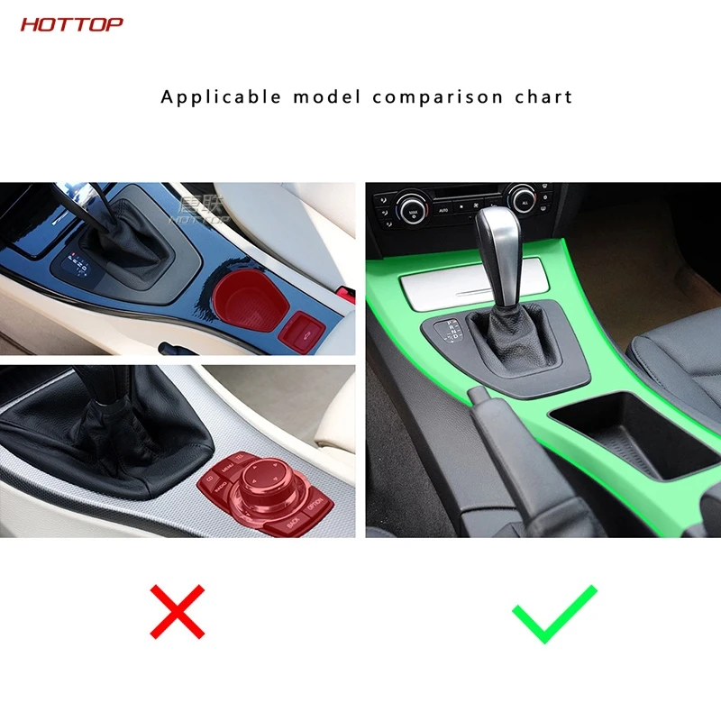 ABS Carbon Fiber Texture Black Shifter Box Panel For BMW 3 Series E90 E92 E93 | Автомобили и мотоциклы
