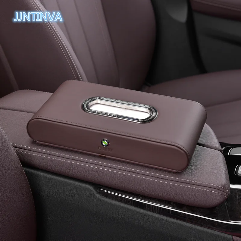 

BMW Car Tissue Box Hanging Drawer 3/5 Series X5 Car Napkin Box X1X3X4 Modified Interior Supplies