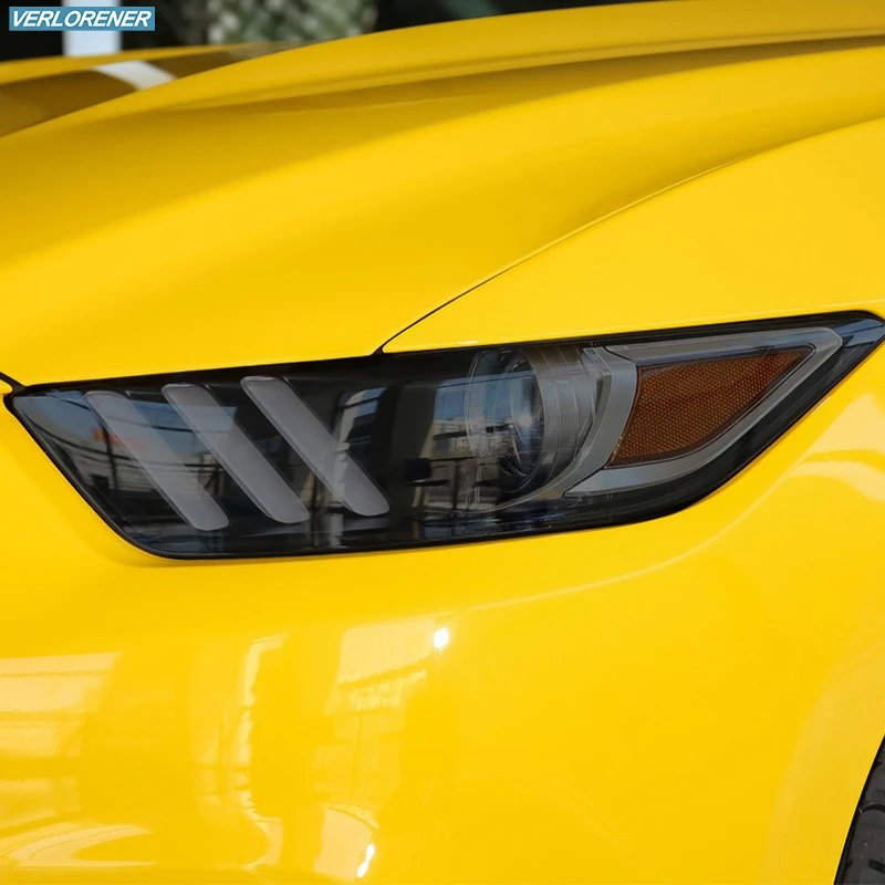 2 шт. Защитная пленка для автомобильных фар дымчатый черный Оттенок Виниловая