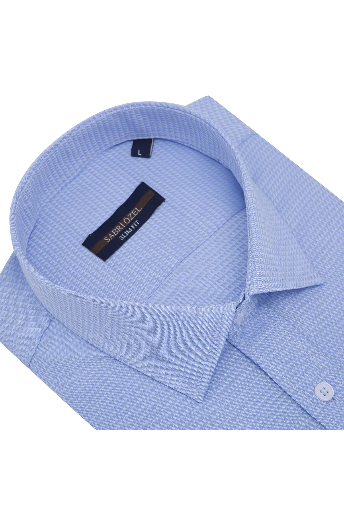 Сабри Özel Slim Fit рубашка с длинными рукавами мужская рисунком 5431642A | Мужская одежда