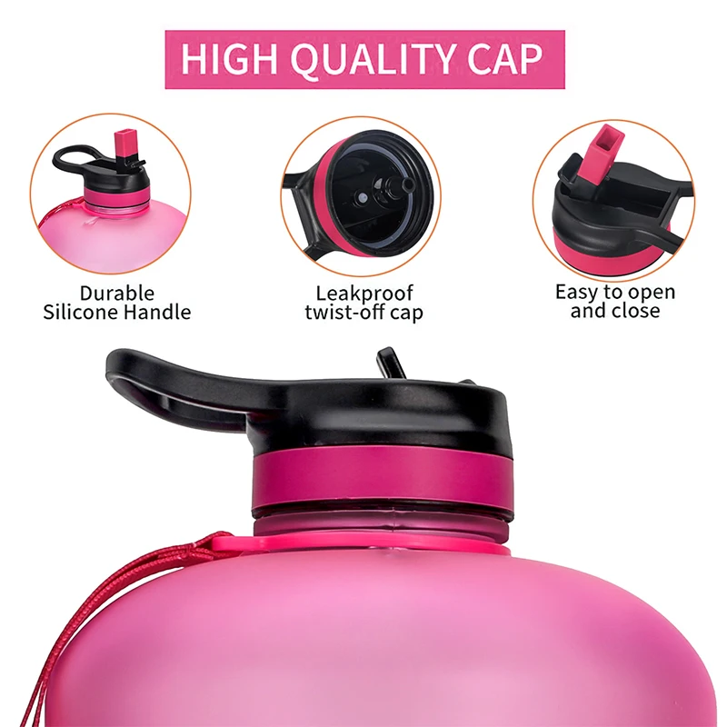 Пластиковые бутылки для воды с широким горлышком объемом л соломинкой без БФА