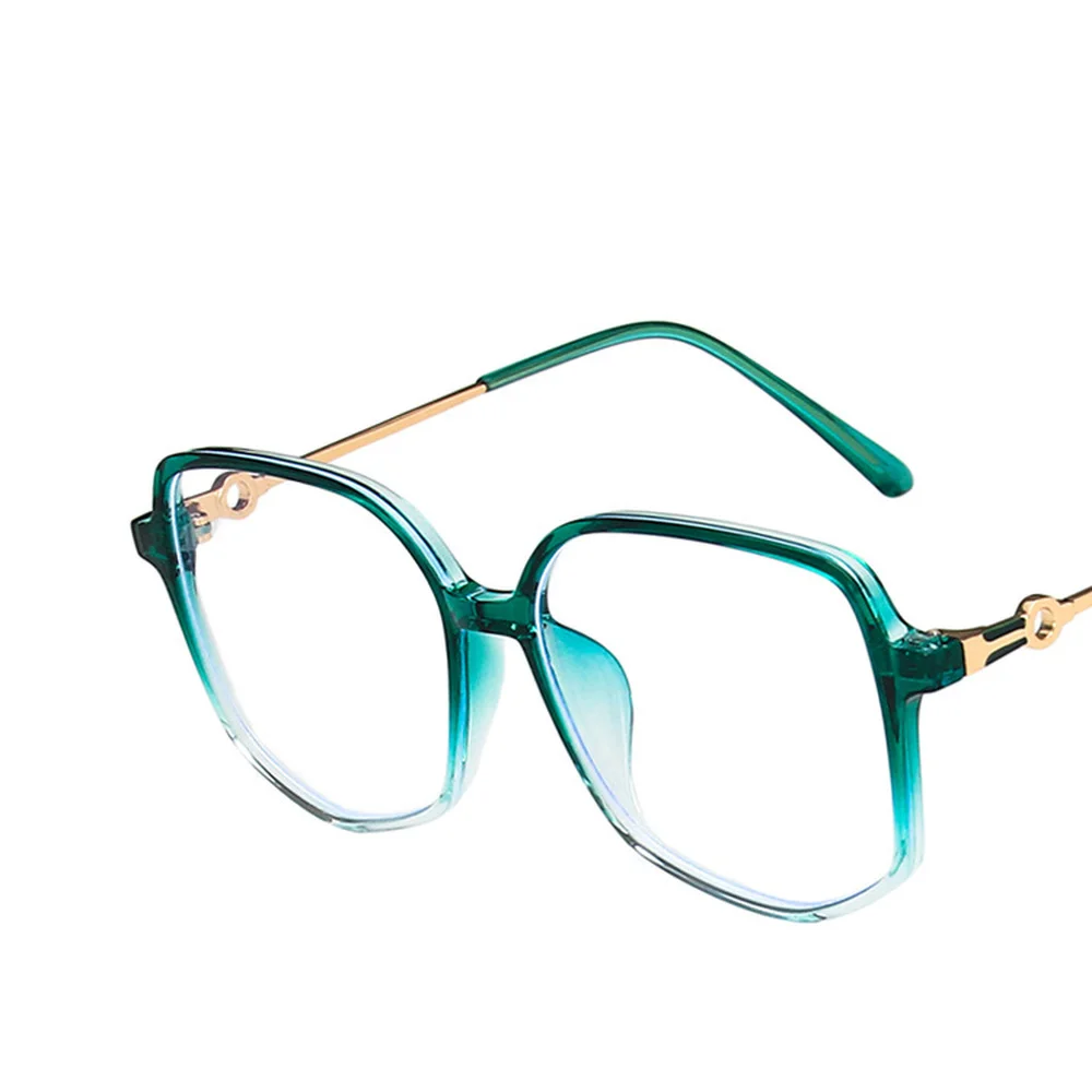 

Men Women Computer Goggles Anti Blue Rays Radiation Blocking Glasses Anti-UV Flat Mirror Eyeglasses Irregular Blue Light Glasses
