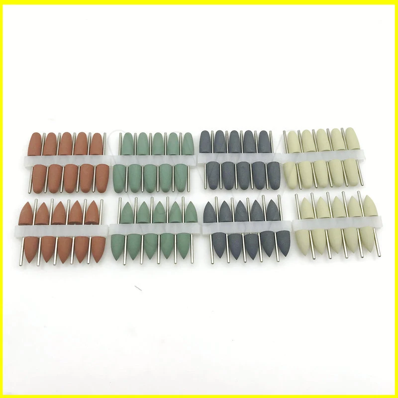 80pcs Dental Silicon Polishers Resin Base Crylic Polishing Burs 2.35mm Supplies | Красота и здоровье