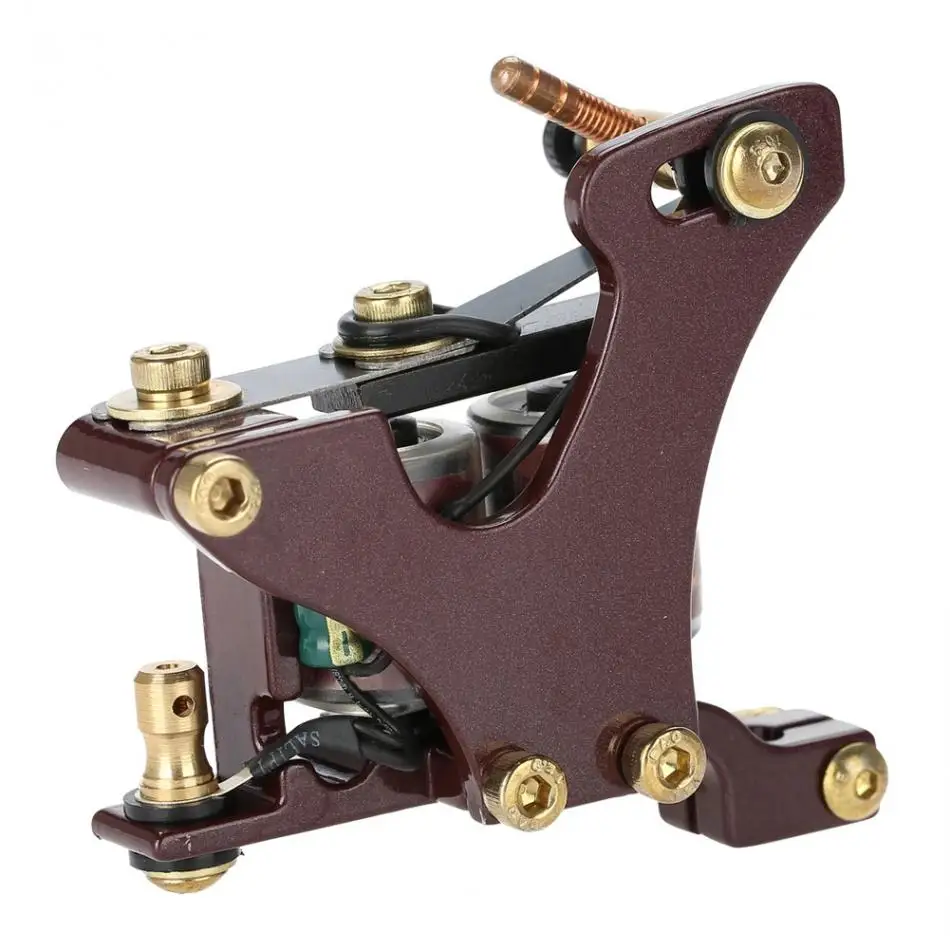 

Retro 10Warp Coils Tattoo Machine Handmade Tattoo Gun Shader Liner Tatoo Motor Guns for Permanent Body Makeup Tattoo Accessories