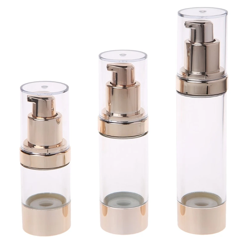 

Empty Cosmetic Airless Bottle Plastic Treatment Pump Travel Bottles 15/30/50ML
