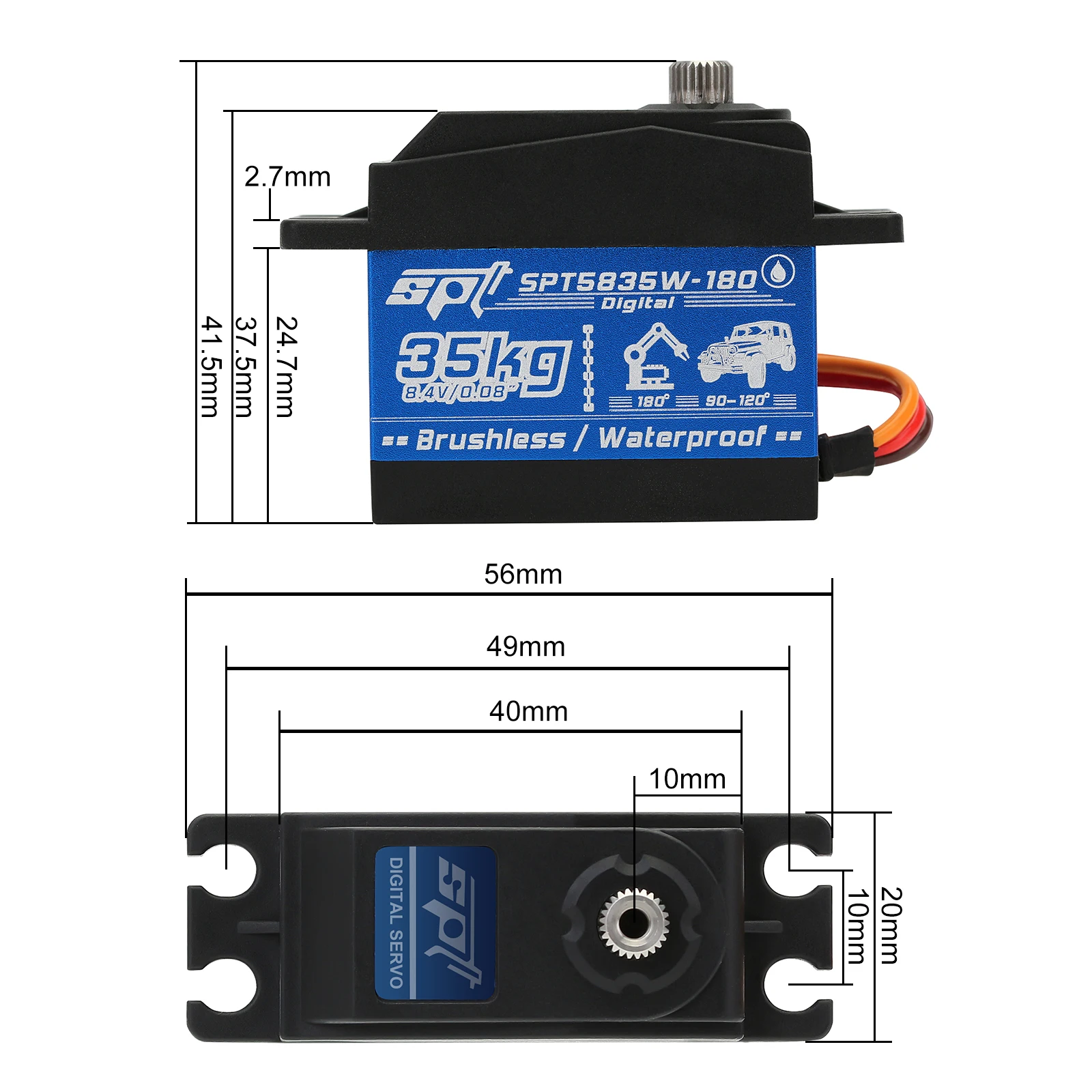spt 5835 вт 35 кг водонепроницаемый б
