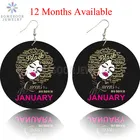 Серьги-капли SOMESOOR, Черная Королева, рождается в Африканском дереве, 12 месяцев, дизайнерские ювелирные украшения из натуральных волос для женщин, подарки