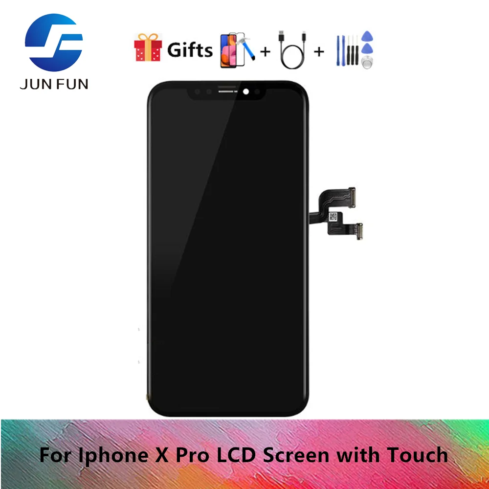 

10Pcs/lot wholesale For iphone X OLED TFT With 3D Touch Digitizer Assembly No Dead Pixel LCD Screen Replacement Display