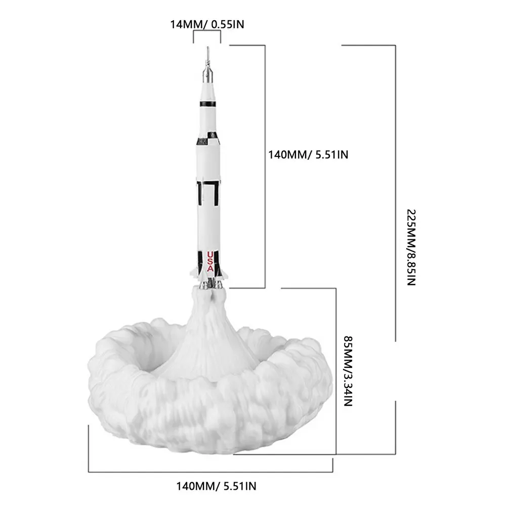

3D Printing Rocket Lamp Moon Lamp Space Shuttle Lamp Smart Home Night Light For Space Lovers Rocket Lamp