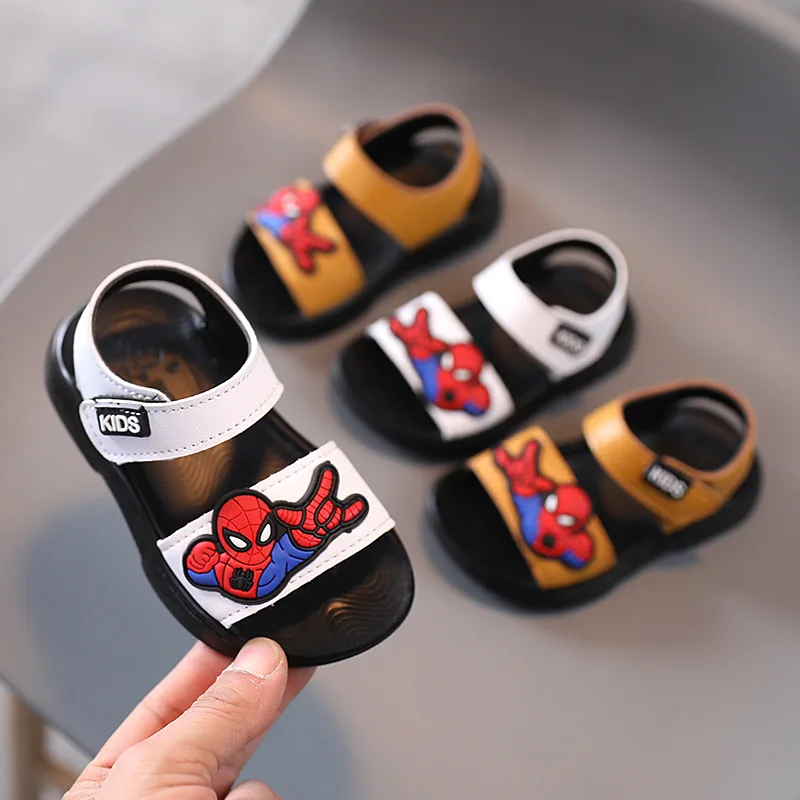 

Spiderman Cartoon Children Shoes Disney Fashion Cool Baby Boys Sandals High Quality Beach Summer Sports Kids Toddlers Sneakers
