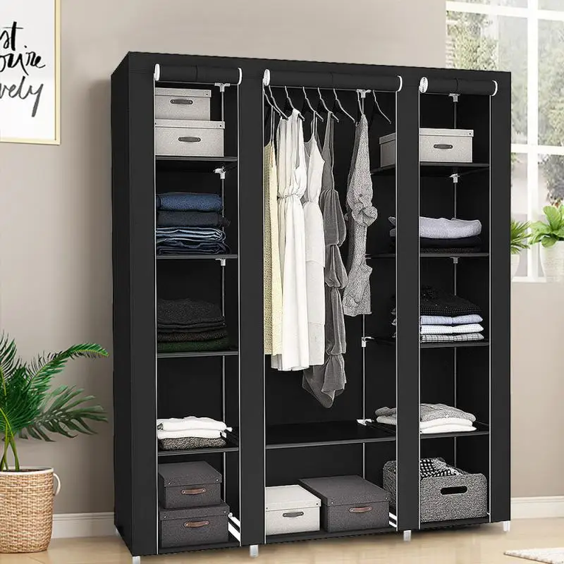 

Многофункциональный шкаф из нетканого материала, портативный складной водонепроницаемый шкаф для хранения одежды, мебель для шкафа, HWC