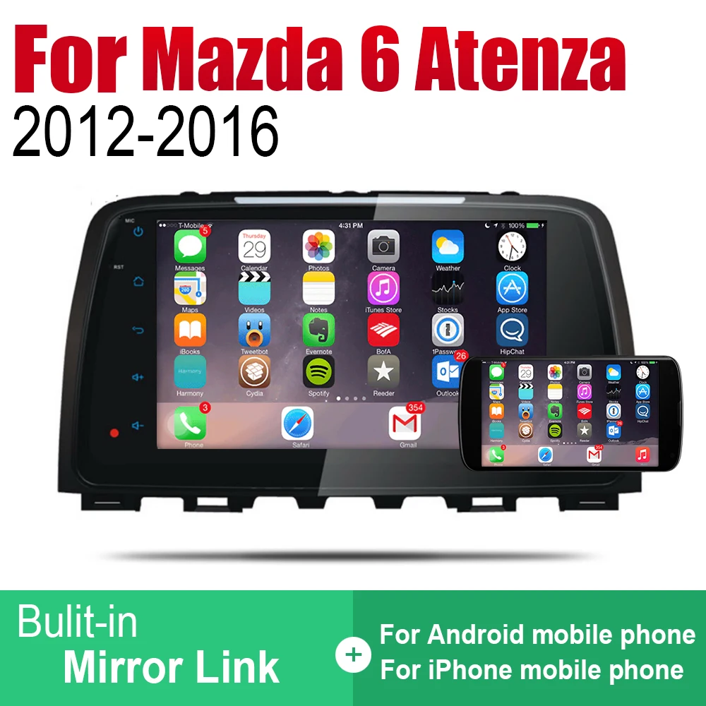 Автомобильный GPS-навигатор для Mazda 6 Atenza 2012 2013 2014 2015 2016 автомобильный