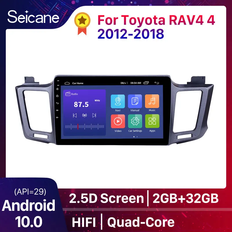 Seicane Android 10 0 2GB Оперативная память автомобильный радиоприемник с навигацией GPS