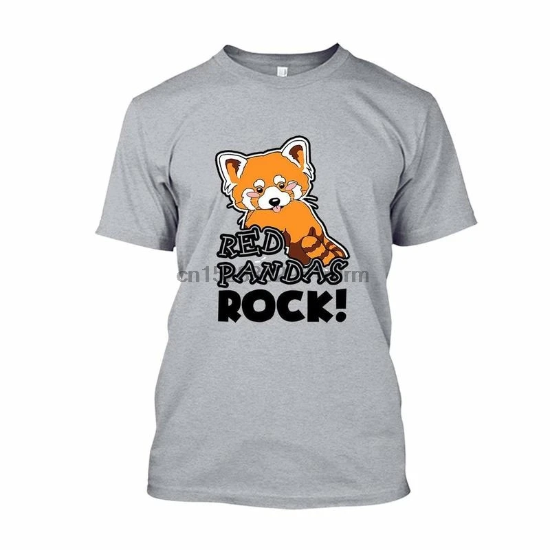 Одежда красные панды рок футболка с коротким рукавом рубашки | Мужская одежда