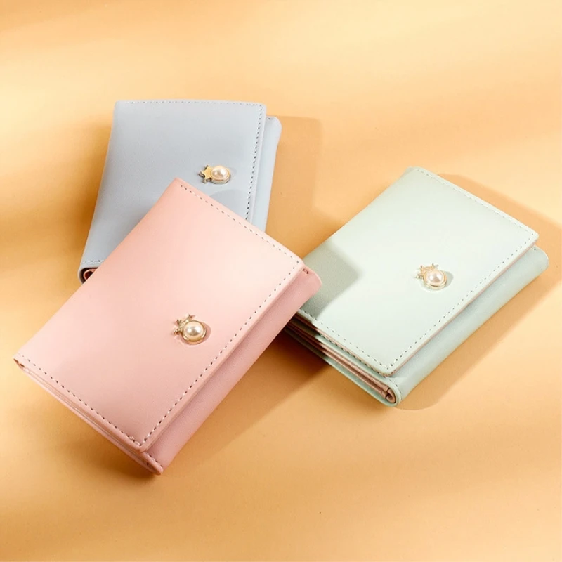 Модный женский мини-кошелек из искусственной кожи с пряжкой маленький кошелек