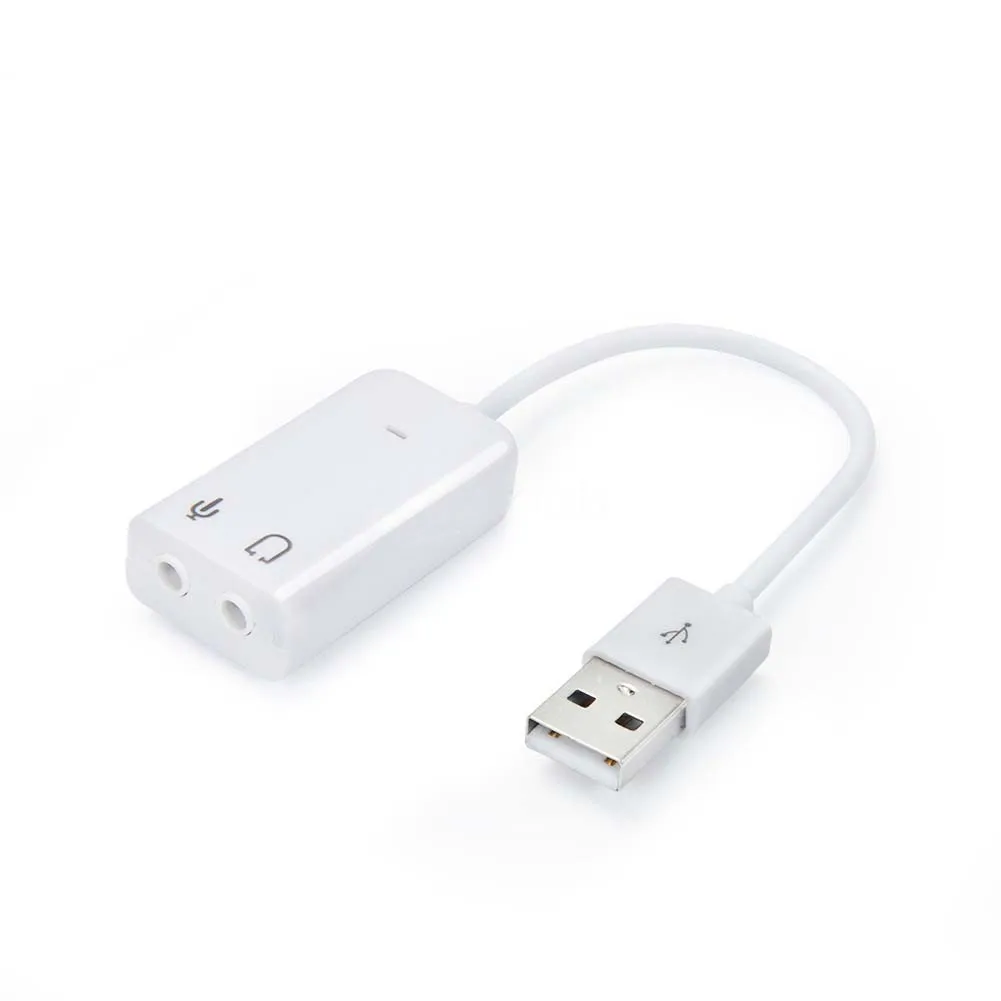 Портативная 3D Виртуальная сеть аудио песня Звуковая карта адаптер USB канал с