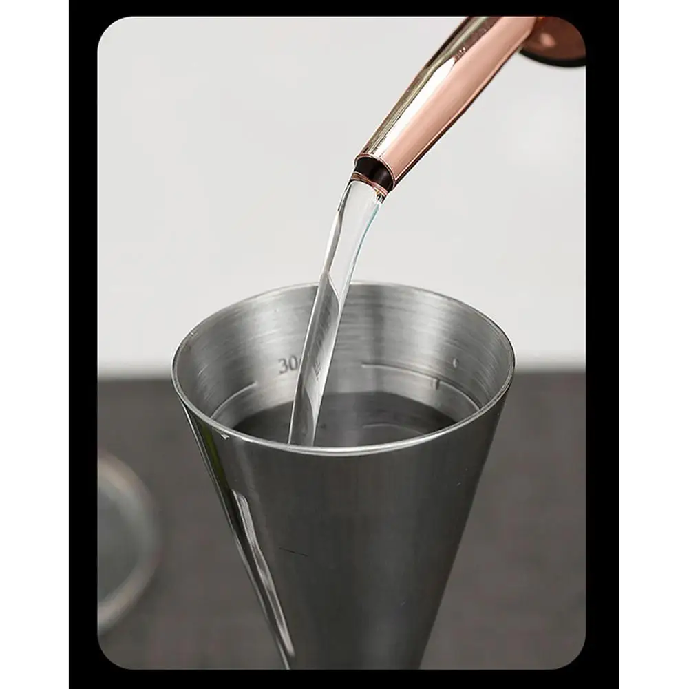 Измерительная чашка из нержавеющей стали с двойной головкой для вино шейкер