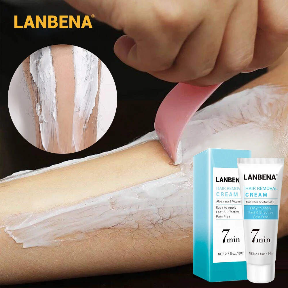 

LANBENA Hair Removal Cream Painless Removal Depilation Repairing Balm Gentle Effective Epilator Calming Nourishing Body Care