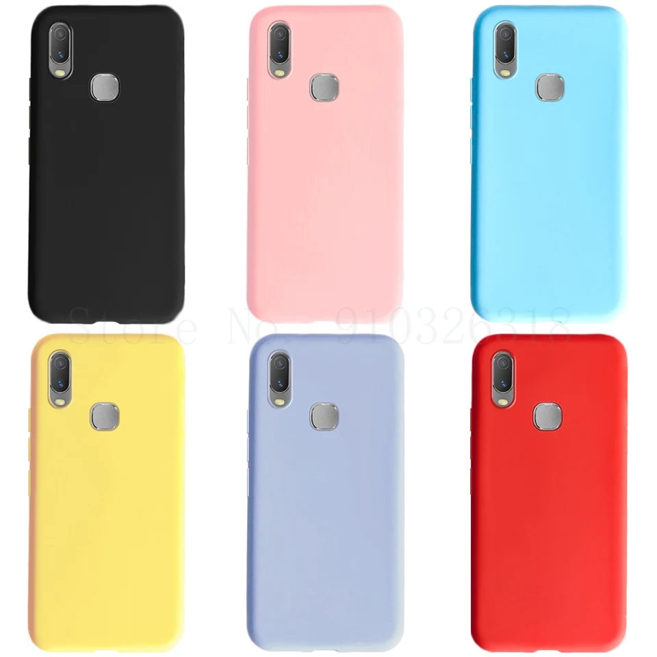 Жидкий силиконовый чехол для vivo Y11 2019 1906_20 Y 12 Y15 Y17 противоударный бампер funda Y12 1904