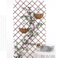 wooden fence durable retractable plant climbing frame trellis flower decoration stand for holiday decoration garden tool
