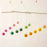 baby montessori chromosphere visual pendant colorful plush ball stroller toys baby rattles mobiles hanging rattles toys gifts