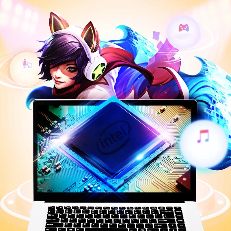 15,6 дюймовый ноутбук 1920x1080 Full HD ультрабук для Intel Atom X5-Z8350 Четырехъядерный 4 Гб+ 64 ГБ для ноутбука Windows 10