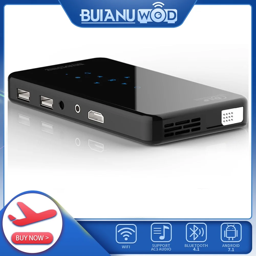 BANWOOD X2 Mini 4K 1080P Full HD проектор DLP Портативный Android 7 1 2 4 г/5G WI-FI Miracast обмена потоковыми