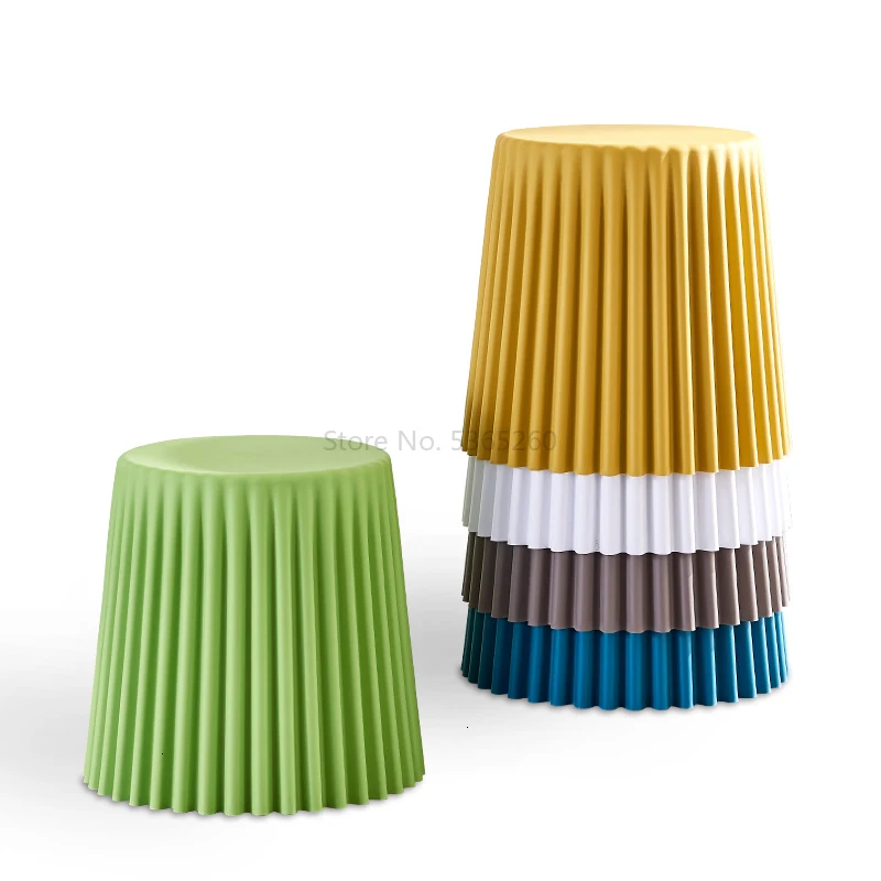 Пластиковый табурет для дома маленькая скамейка утолщенная Северная Европа