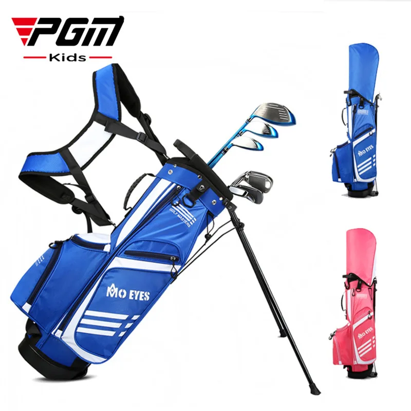 PGM Mo Eye Children's Golf Bags 120-165cm boys and girls Teens Portable Double Shoulder Strap Bracket Gun Bag QB059