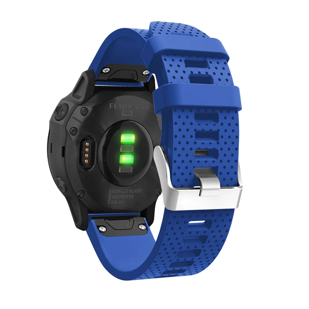 20 мм ремешок для часов Garmin Fenix 6S часы с быстрым выпуском легко подходят силиконовый ремешок на запястье ремни для Garmin Fenix 5s Plus ремень