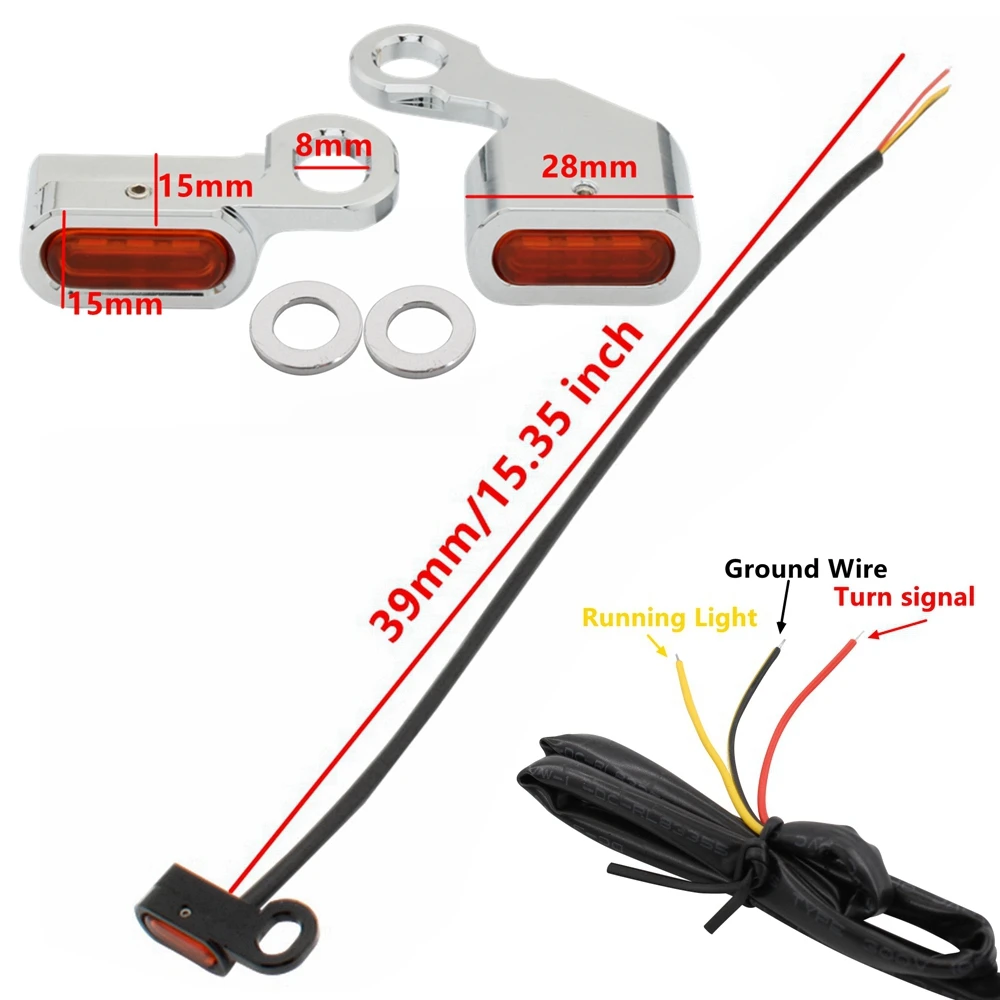Миниатюсветильник светодиодный указатель поворота для мотоцикла световой